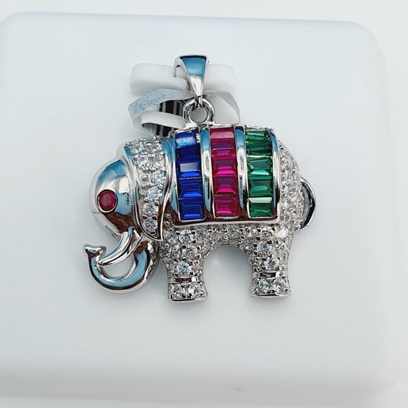 "925 Sterling Silver Cubic Zirconia Pendant, UU1P6A6034 - Picture 9 of 9